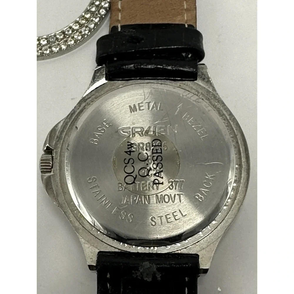 Gruen GR8295‎ New Battery Changeable Bezels Ladies MOP Watch 35MM 7